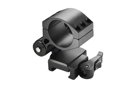 The Burris Optics flip to side magnifier mount for 30mm tubes features a quick detach lever